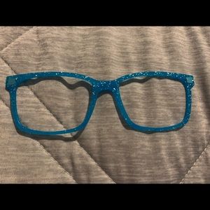 Pair Eyewear Kirby Neon Blue Glitter Topper